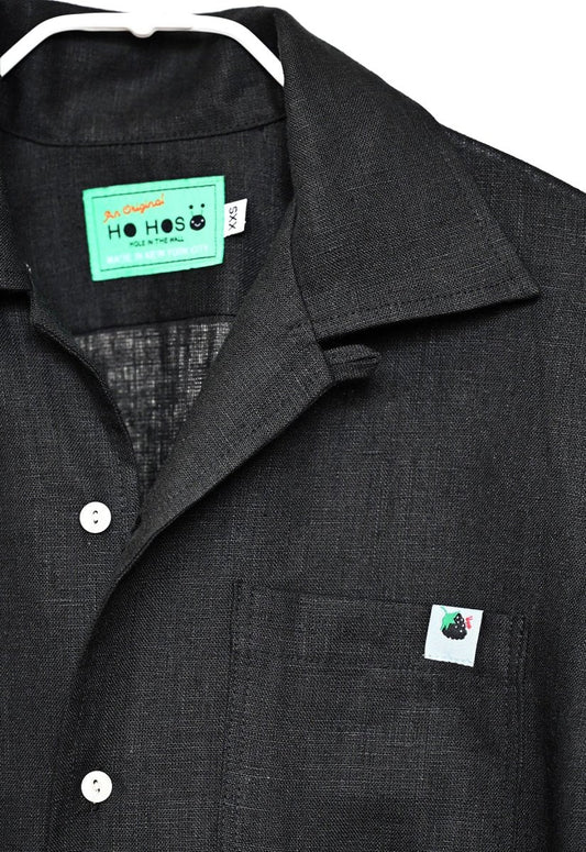 "Tutti Frutti" Heavy Linen Shirt - Blackberry (ONE-OFF)