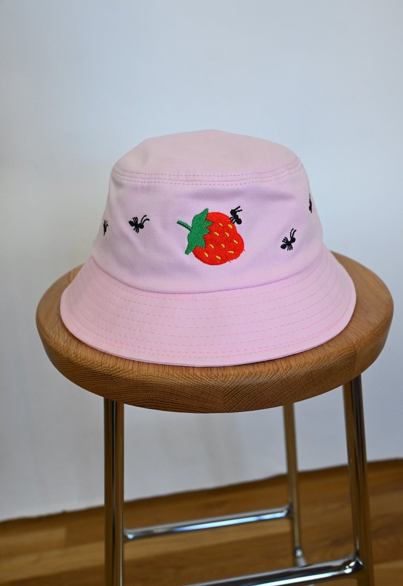 "Strawberry & Ants" bucket hat